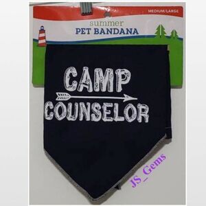New Blue & White Pet Medium/Large Dog Bandana